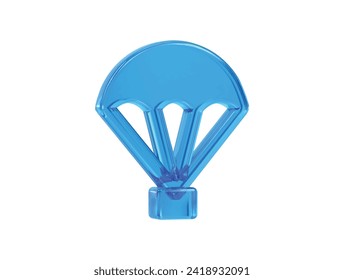  Parachute icon 3d illustration 3d rendering element