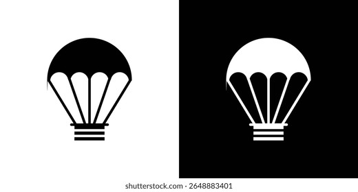 Parachute icon of a flat style vector