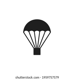 Parachute icon flat vector illustration