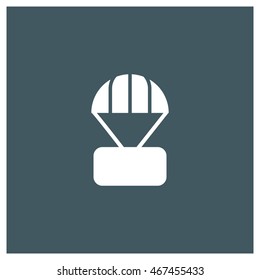 parachute icon, flat web, material icon, ios icon, image jpg, vector eps