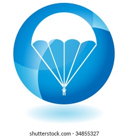 parachute icon glass