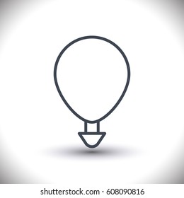 Parachute icon line vector