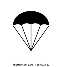 Parachute icon, logo isolated on white background