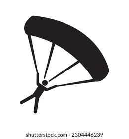 plantilla de diseño vectorial del logotipo del icono paracaidista