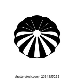 Parachute Icon on White Background - Simple Vector Illustration