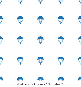 parachute icon pattern seamless white background. Editable filled parachute icon. parachute icon pattern for web and mobile.