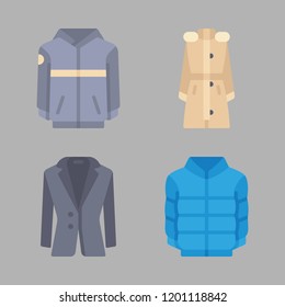 parachute icon set. vector set about jacket icons set.