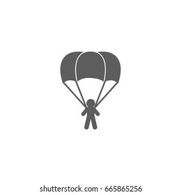 Parachute icon in trendy flat style isolated on white background. Symbol for your web site design, logo, app, UI. Vector illustration, EPS