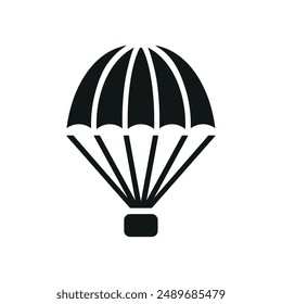Parachute icon vector design templates simple and modern concept