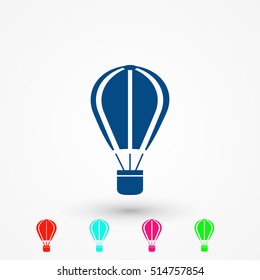 parachute icon vector, flat design best vector icon