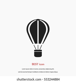 parachute icon vector, flat design best vector icon