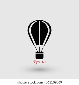 parachute icon vector, flat design best vector icon