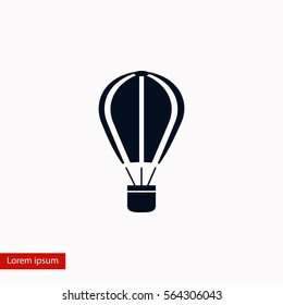 parachute icon vector, flat design best vector icon