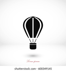 parachute icon vector, flat design best vector icon