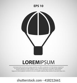 parachute icon. parachute vector illustration