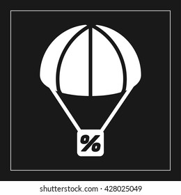 parachute icon. parachute vector illustration