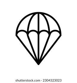 parachute icon vector logo template illustration on white background..eps