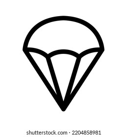 Parachute-Symbol, Vektorsymbol-Design-Illustration