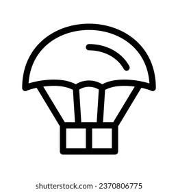 Parachute Icon Vector Symbol Design Illustration