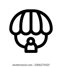 parachute icon for your website, mobile, presentation, and logo design.