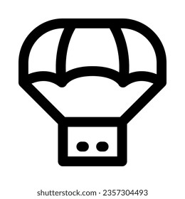 parachute icon for your website, mobile, presentation, and logo design.