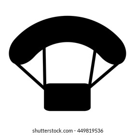 parachute isolated icon design, vector illustration  graphic 