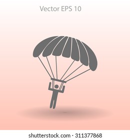 Parachute jumper vector illustration