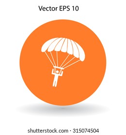 Parachute jumper vector illustration