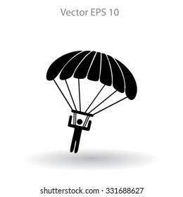 Parachute jumper vector illustration