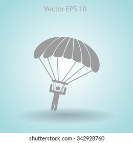 Parachute jumper vector illustration