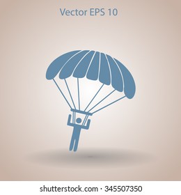 Parachute jumper vector illustration