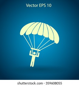 Parachute jumper vector illustration