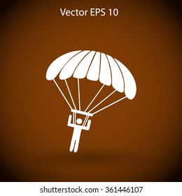 Parachute jumper vector illustration