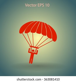 Parachute jumper vector illustration