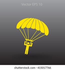 Parachute jumper vector illustration