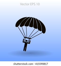 Parachute jumper vector illustration