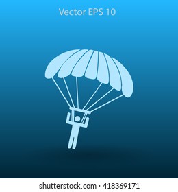 Parachute jumper vector illustration
