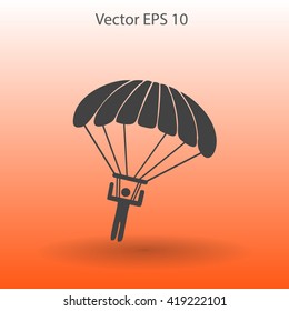 Parachute jumper vector illustration