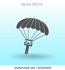 Parachute jumper vector illustration