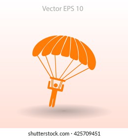 Parachute jumper vector illustration