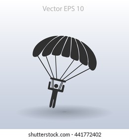Parachute jumper vector illustration