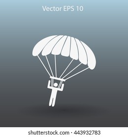 Parachute jumper vector illustration