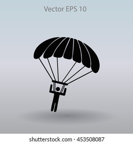 Parachute jumper vector illustration