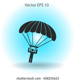 Parachute jumper vector illustration