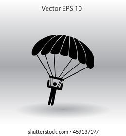 Parachute jumper vector illustration