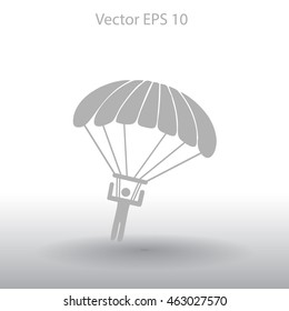 Parachute jumper vector illustration