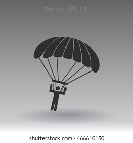 Parachute jumper vector illustration