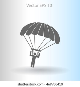 Parachute jumper vector illustration