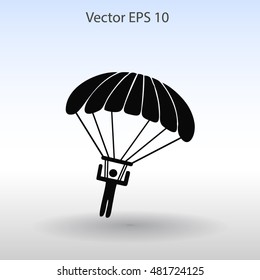 Parachute jumper vector illustration