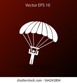 Parachute jumper vector illustration